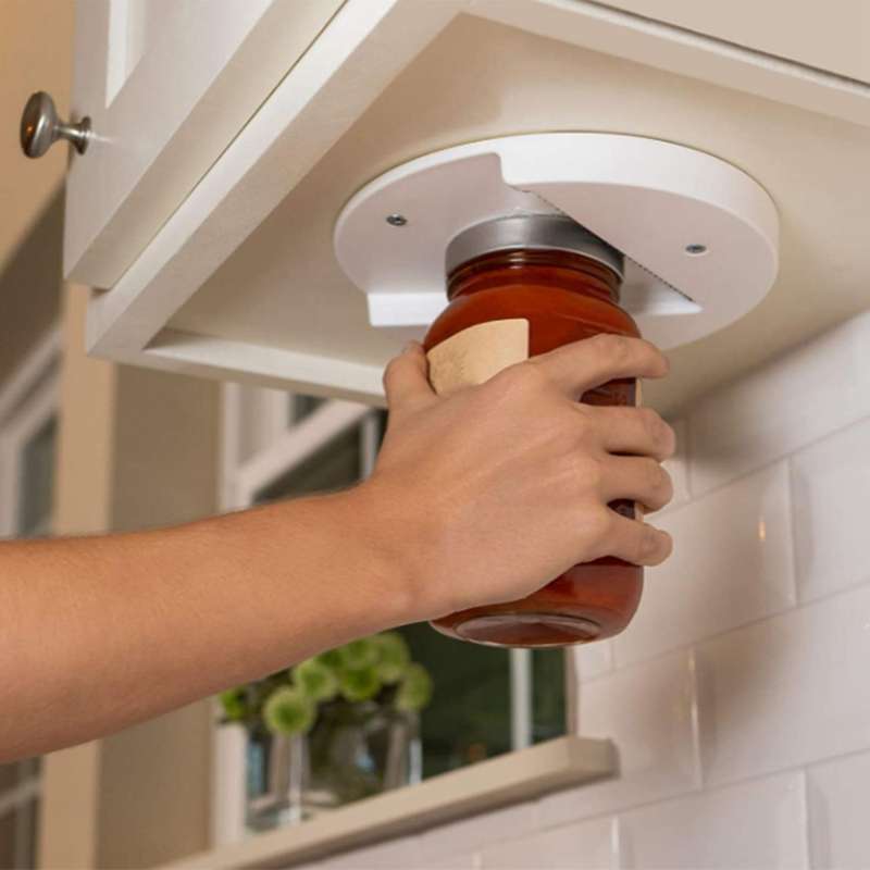 Grip Jar Opener,off Jar Opener Under Cabinet Jar Lid & Bottle Opener