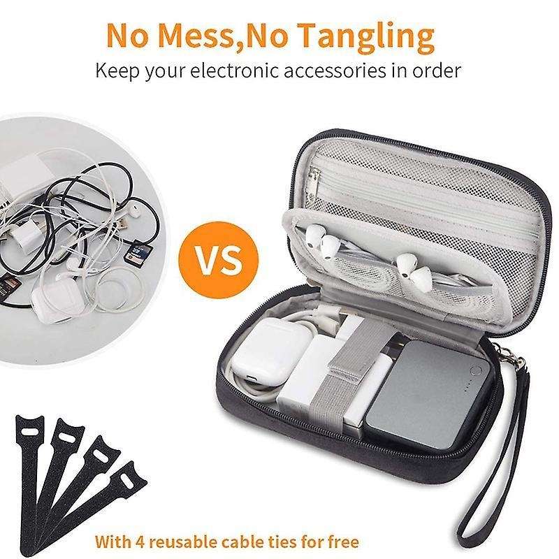 Electronic Organizer, Travel Cable Organizer Bag Pouch Portable Case