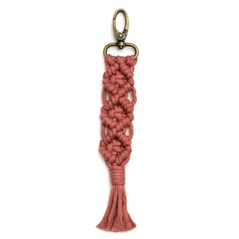 Mini Macrame Keychains Accessory for Car Key Purse Phone Supplies, D