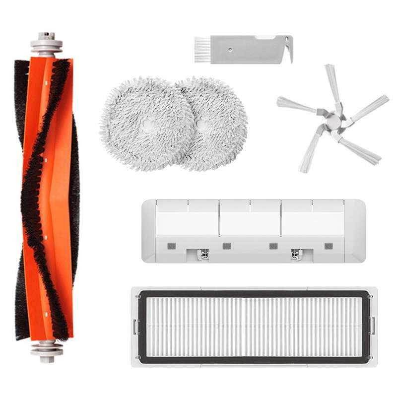 7pcs Parts Kit for Xiaomi W10 Hepa Filter Mop Cloth Main Brush Cover
