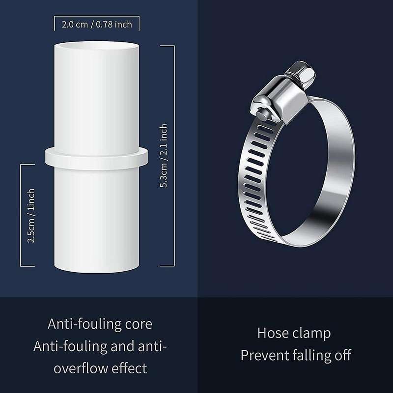 2 Pieces Washing Machine Drain Hose Connectors Washer Extension