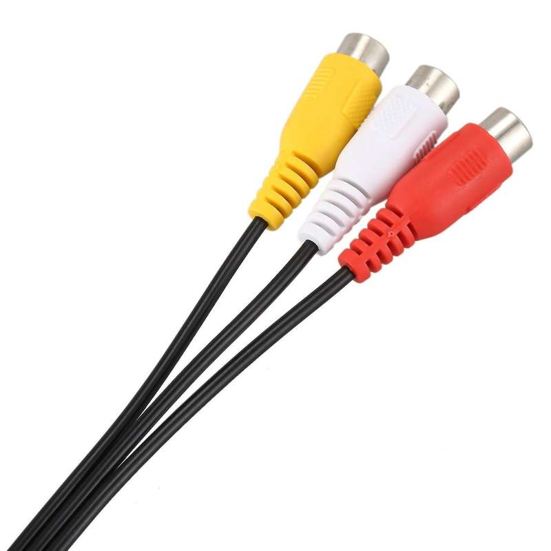 3.5mm Male Plug to 3 Rca Female Audio Video Av Cable 22cm