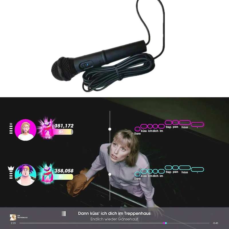 2pcs Let's Sing Song Yousheng Game for Switch Ns Game Console Pc