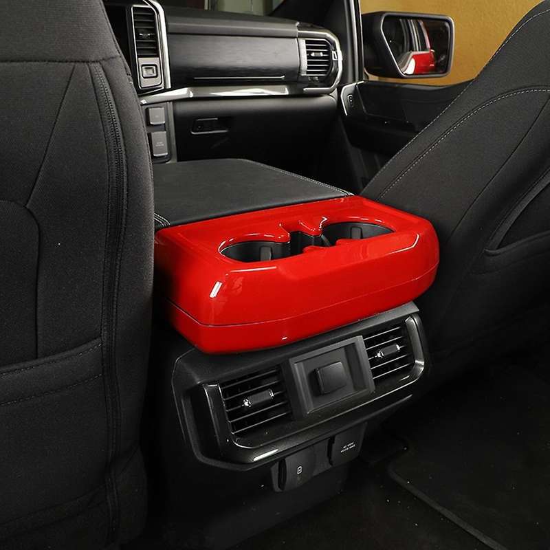 Car Rear Water Cup Holder Frame for Ford F150,abs Red