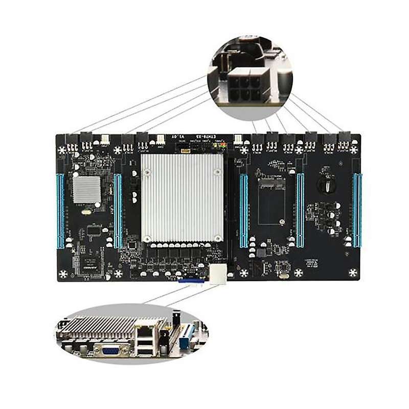 Motherboard with Cpu+8g Ddr3 Ram+virtual Display Adapter+power Cable
