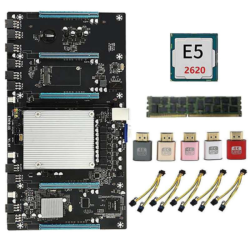Motherboard with Cpu+8g Ddr3 Ram+virtual Display Adapter+power Cable