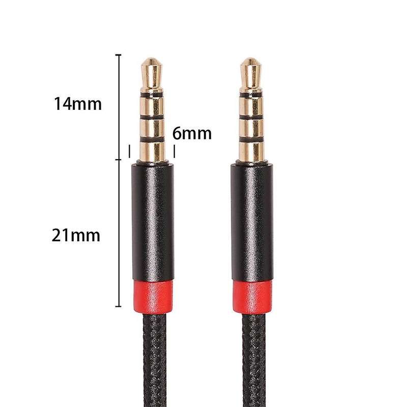 3.5mm Male to Female Extension Cable with Microphone for Headset (1m)