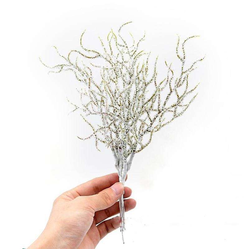 60 Pieces/10 Bunches Simulation White Flowers for Wedding Christmas