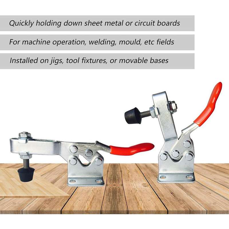 Quick Release Toggle Clamp Antislip Horizontal 59lbs Holding Capacity
