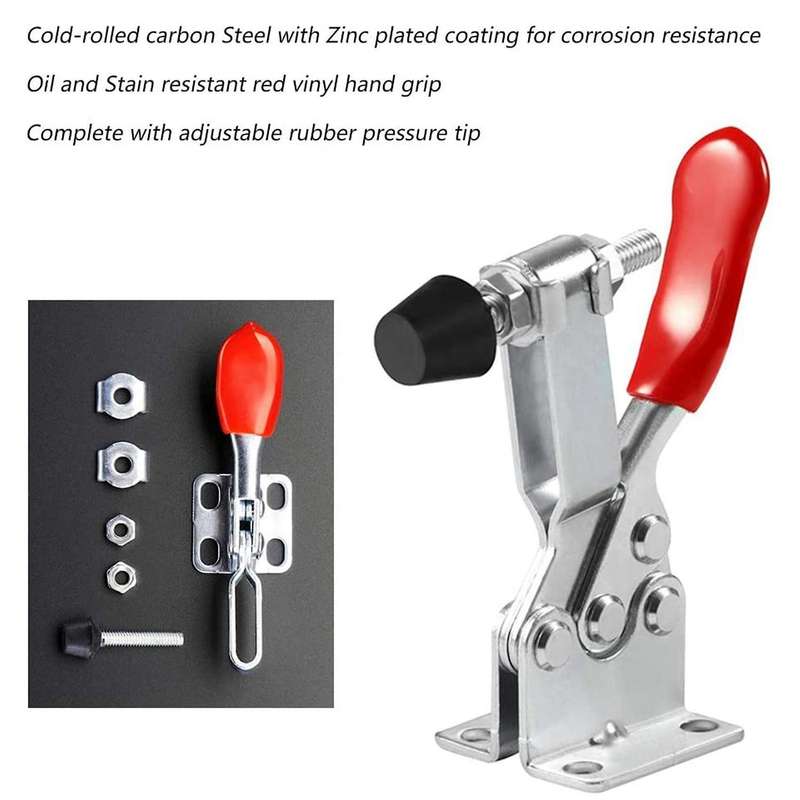 Quick Release Toggle Clamp Antislip Horizontal 59lbs Holding Capacity
