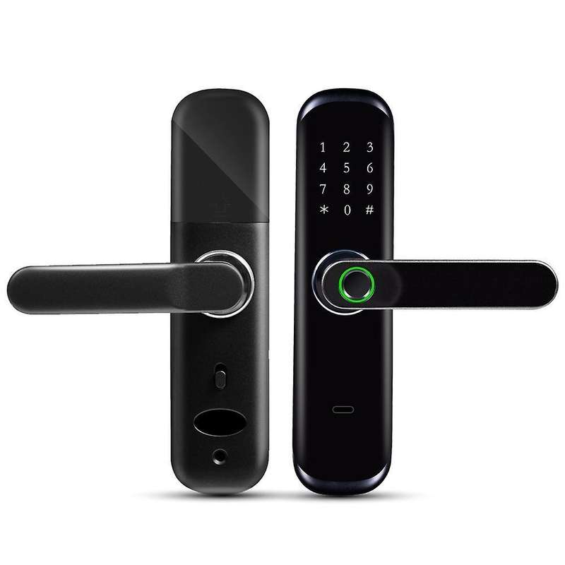 Bluetooth App Mobile Phone Remote Password Smart Door Lock Black