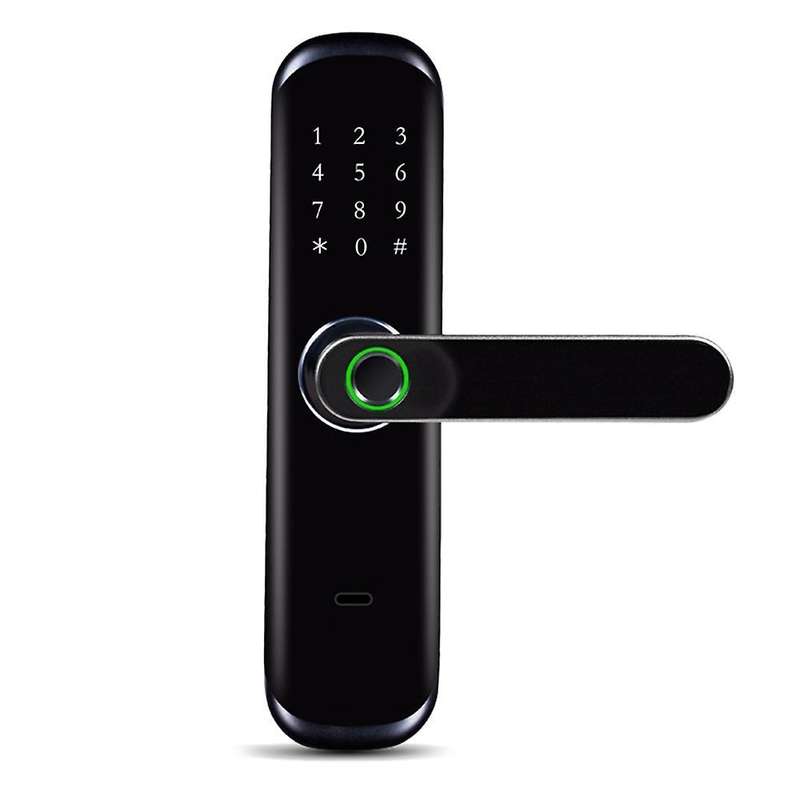 Bluetooth App Mobile Phone Remote Password Smart Door Lock Black