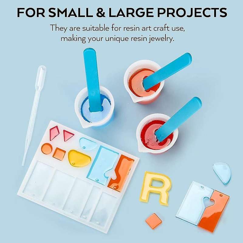 Silicone Measuring Cups Kit with Silicone Popsicle Stir Stick