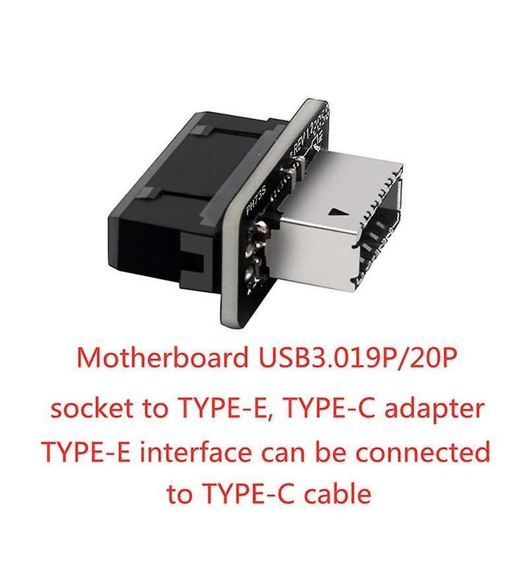 Motherboard Usb3.019p/20p to Type-e90 Degree Adapter