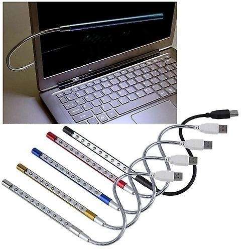 10 Led Usb Keyboard Night Lamp for Reading Notebook Laptop(silver)