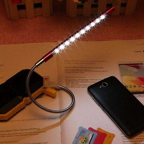 10 Led Usb Keyboard Night Lamp for Reading Notebook Laptop(silver)