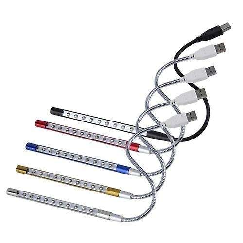 10 Led Usb Keyboard Night Lamp for Reading Notebook Laptop(silver)