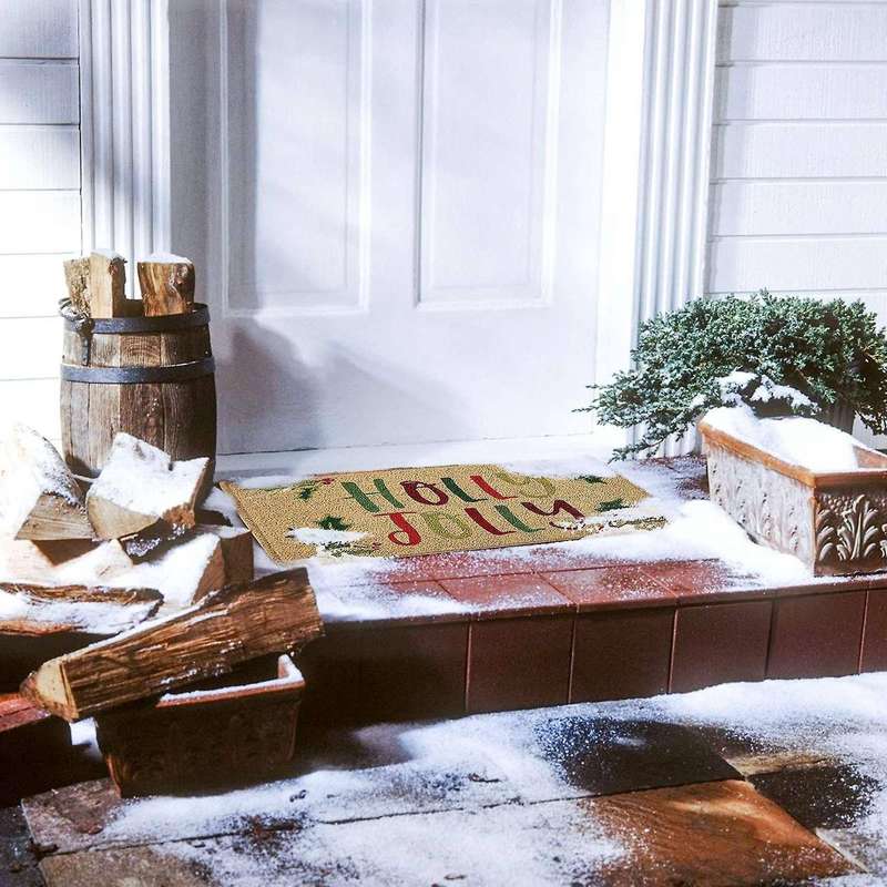 Christmas Door Mat Welcome Decor Non-slip Doormats Creative A