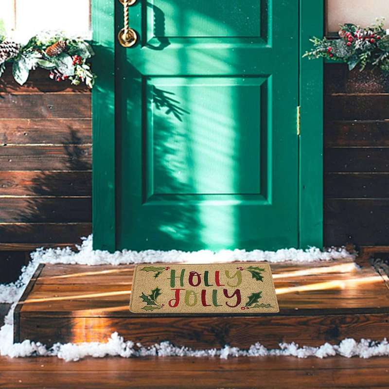 Christmas Door Mat Welcome Decor Non-slip Doormats Creative A