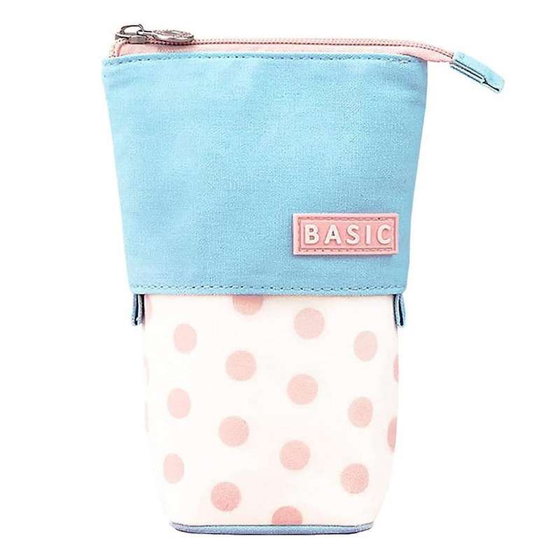 Pencil Case Retractable Cute Pen Holder Vertical Bag Cosmetic Bag,c