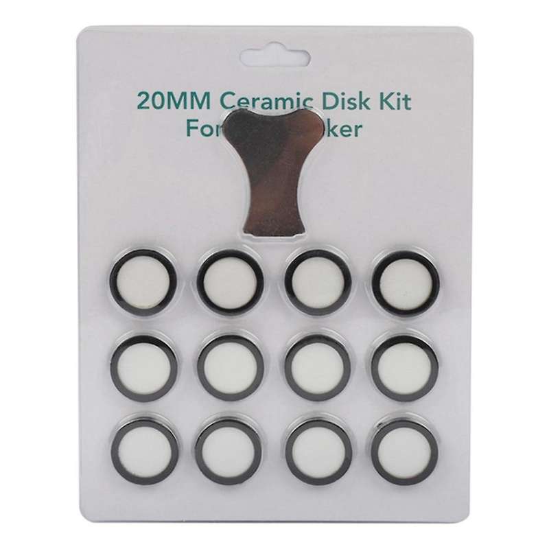12pack Ultrasonic Mist Ceramics Discs for Humidifier with Cap Tool
