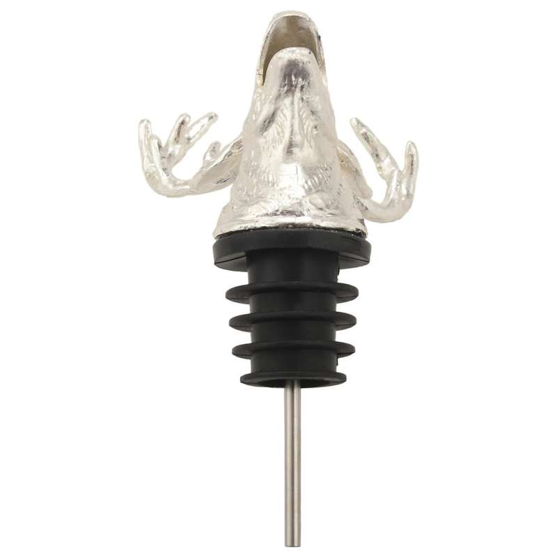Zinc Alloy Deer Stag Head Wine Pourer Unique Wine Bottle Bar Tools