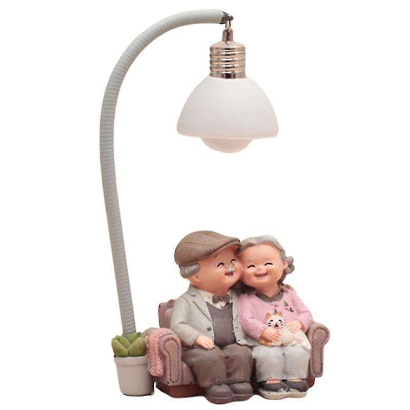 Creative Couple Night Light Ornaments Valentine Wedding Art Craft-b