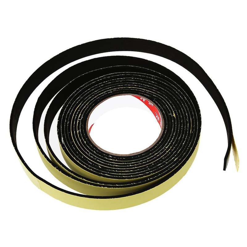 5m Black Single Sided Self Adhesive Foam Tape 20mm Wide X 3mm Thick