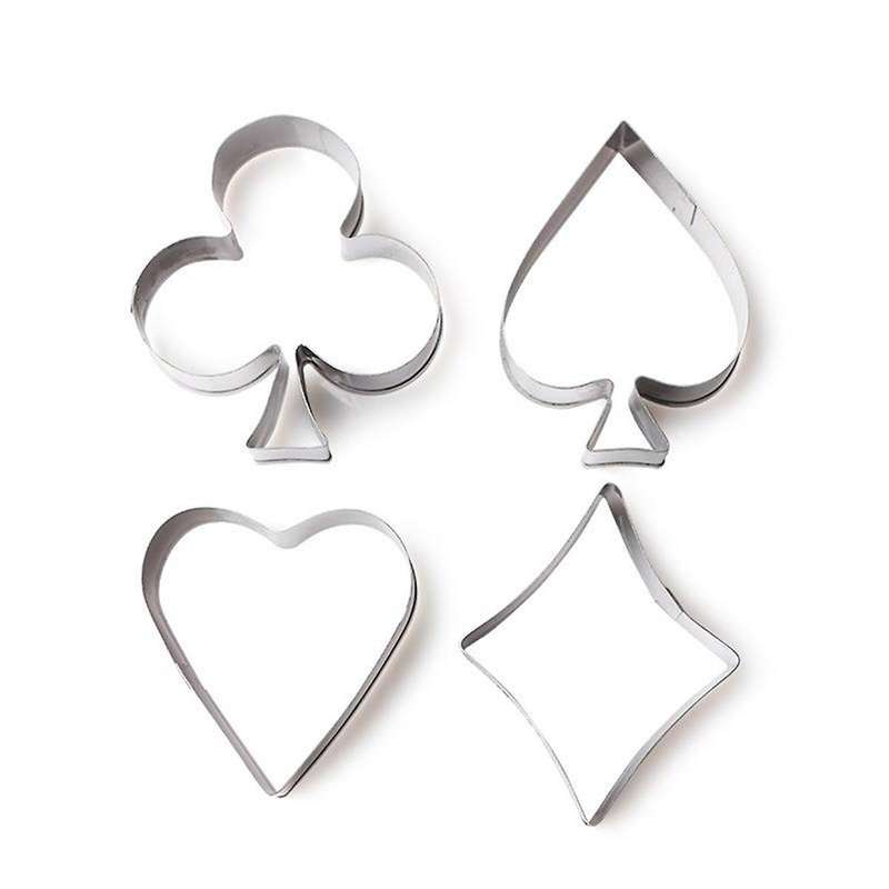 4-piece Set Of Stainless Steel Biscuit Mold Diy Kitchen Baking Tools