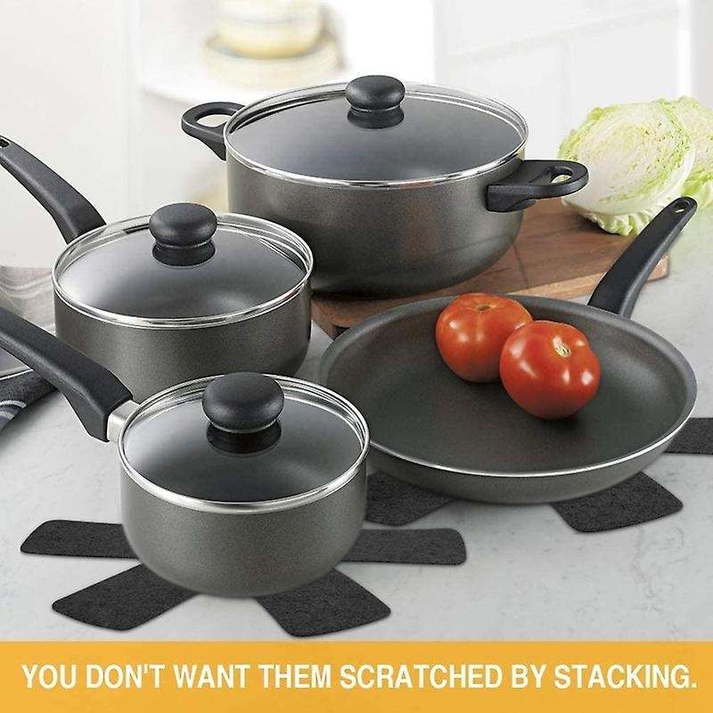 Pfannenschoner, 5er Set Pfannenschutz Filz 38cm Topfschoner
