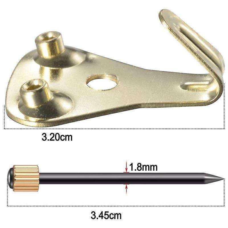 20 Pack 50 Lbs Picture Frame Hangers Hooks with Nails, Hanging Kit