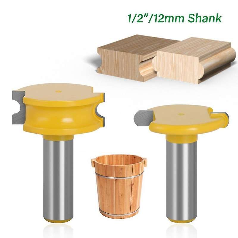 2 Pcs 6mm Shank Router Bit Set Woodworking Tungsten Cobalt Alloy