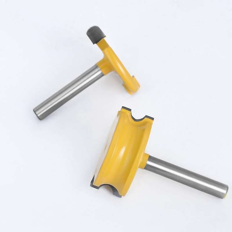 2 Pcs 6mm Shank Router Bit Set Woodworking Tungsten Cobalt Alloy