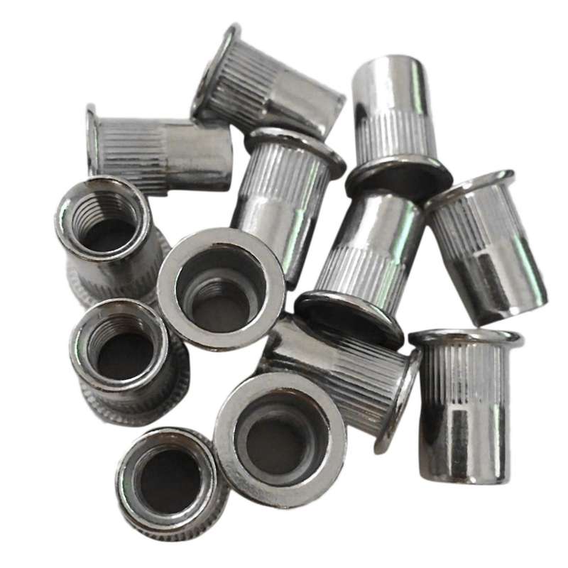 30pcs M8 Rivet Nuts Stainless Steel Threaded Rivet Insert Nuts