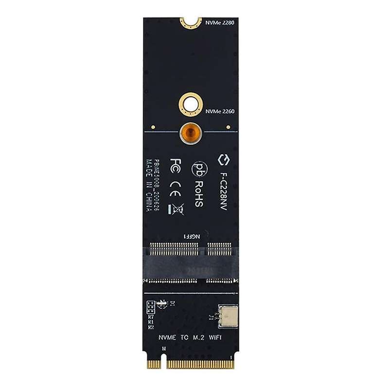 Wireless M.2 A+e Key Slot to M.2 M Key Wifi Bluetooth Adapter
