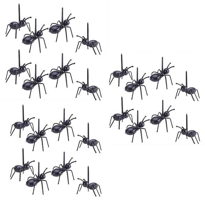 24pcs Reusable Ant Food Fork Fruit Toothpick Dessert Children& Party