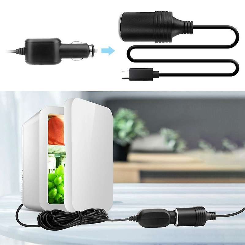 15v/3a Type C Male to Cigarettes Lighter Socket Female Adapter Cable