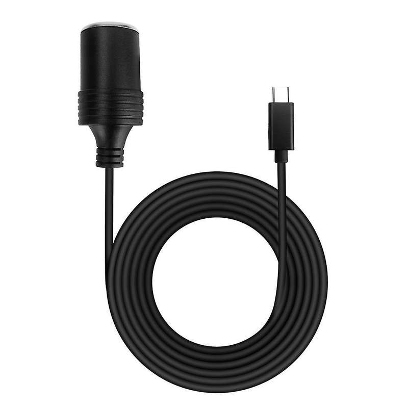 15v/3a Type C Male to Cigarettes Lighter Socket Female Adapter Cable
