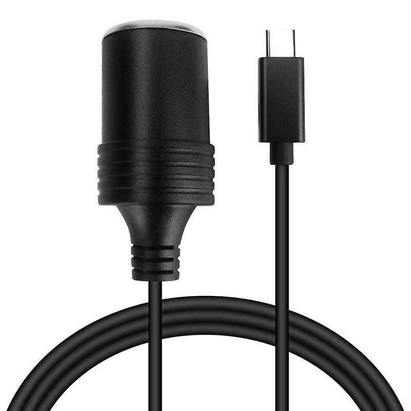 15v/3a Type C Male to Cigarettes Lighter Socket Female Adapter Cable