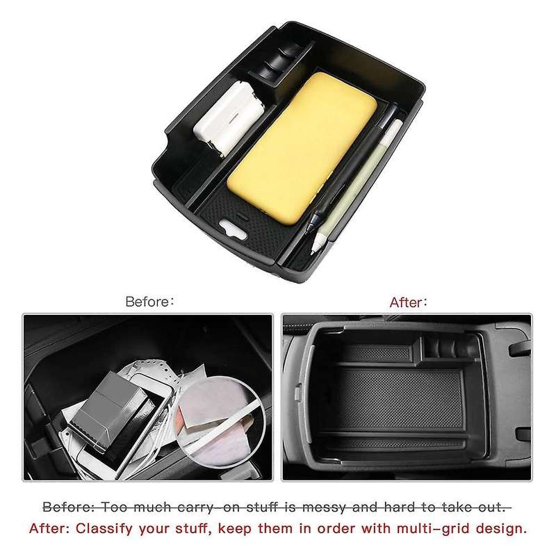 Central Console Armrest Storage Box Holder Interior Organizer Glove