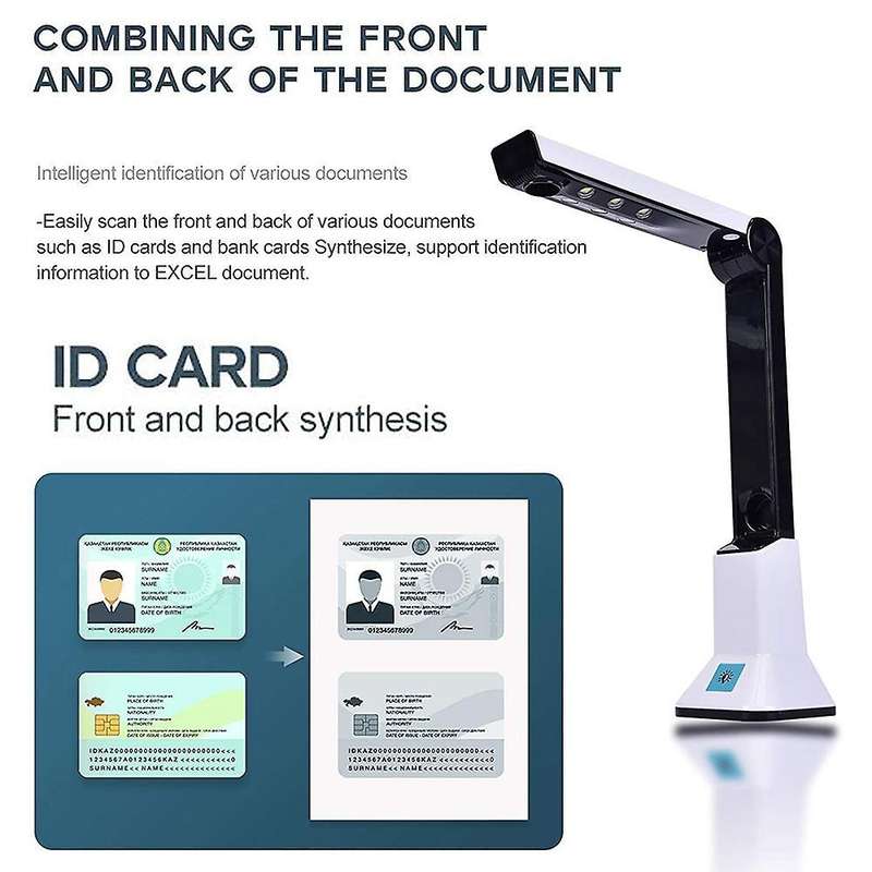 Document Camera for Teachers, Portable Usb Document Camera Scanner