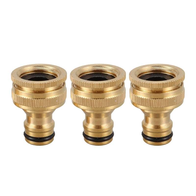 3pcs 1/2 3/4 Inch Thread Quick Connector Tap Connector Watering Hose