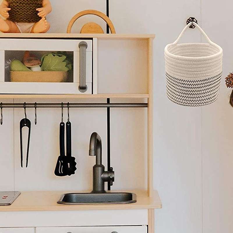 Wall Rope Baskets Cotton Rope Baskets Woven Baskets Storage Baskets