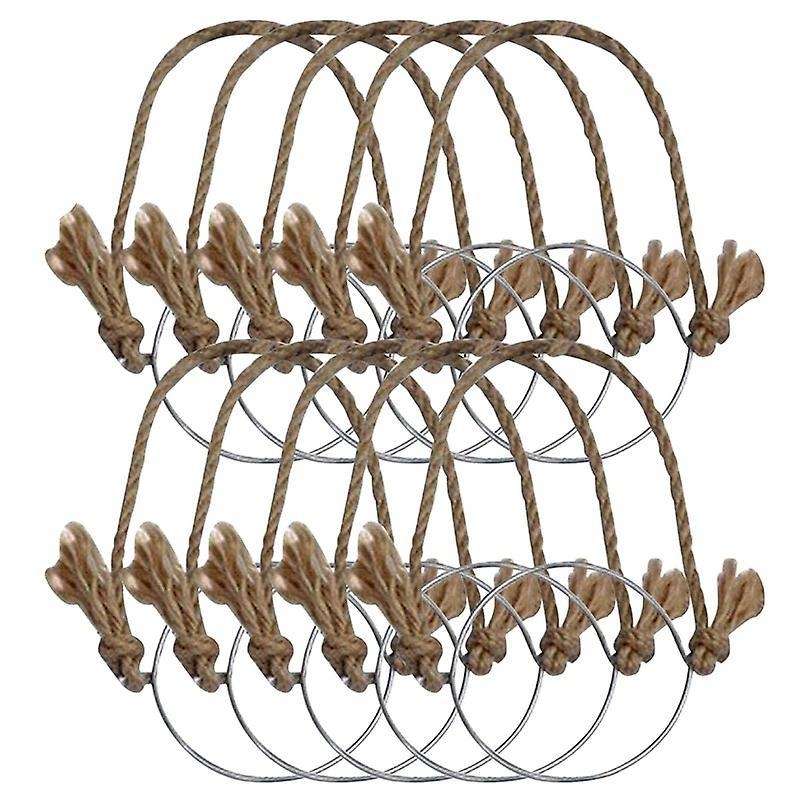 Hangers for Mason Jar,linen Rope Handles for 70mm Wide Mason Jars