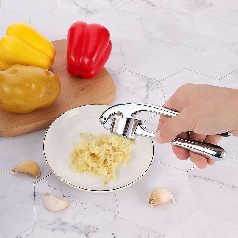 Garlic Press Rocker Stainless Steel Garlic Crusher- Garlic Mincer