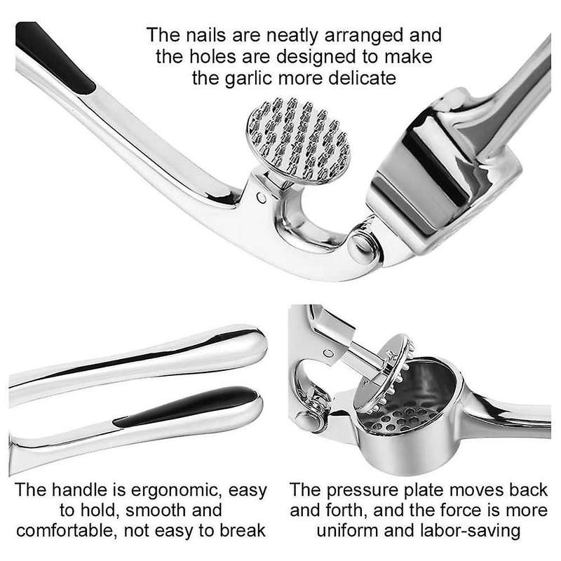 Garlic Press Rocker Stainless Steel Garlic Crusher- Garlic Mincer