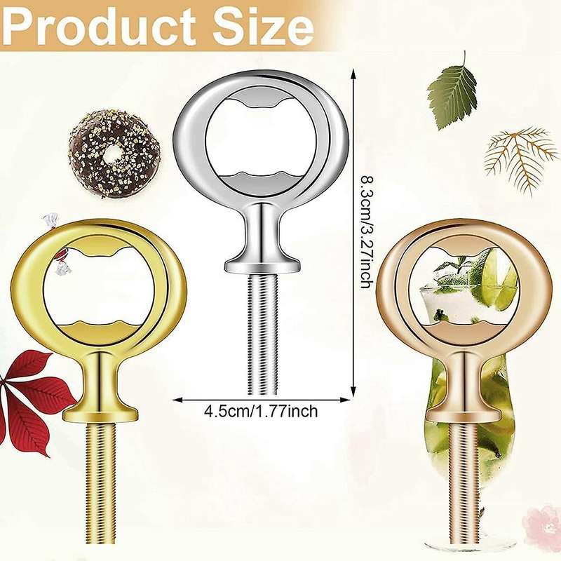 Metal Bottle Opener Blanks Corkscrew Insert Diy Handmade Wooden Turn