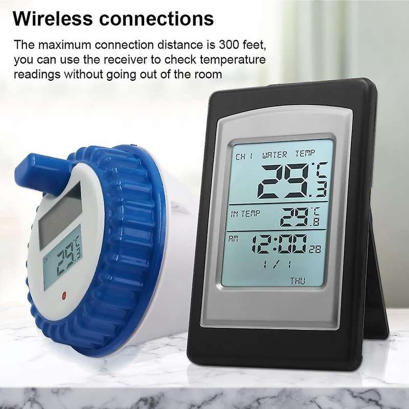 Pool Thermometer, Wireless Floating Easy Read, for Swimming Pool