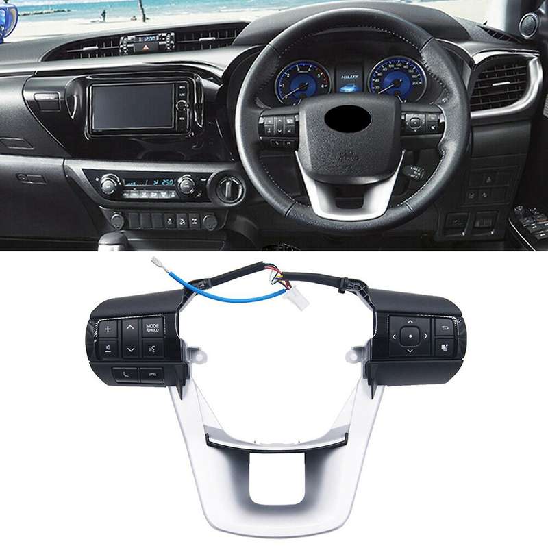 2x Switch Steering Wheel for Toyota Hilux Revo Rocco Fortuner
