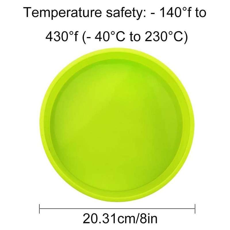 2pcs Silicone Cake Molds,8 Inch Cake Tins,bakeware for Cookies/breads